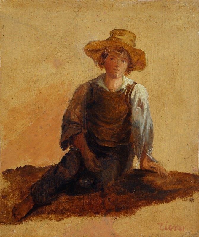 Anonimo, XIX Sec. - Piccolo Mendicante