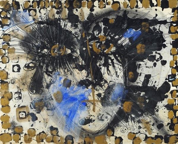 Alexey Smirnov : La donna nostro destino  - Olio e oro su cartoncino - Asta Arte moderna e contemporanea - III - Galleria Pananti Casa d'Aste
