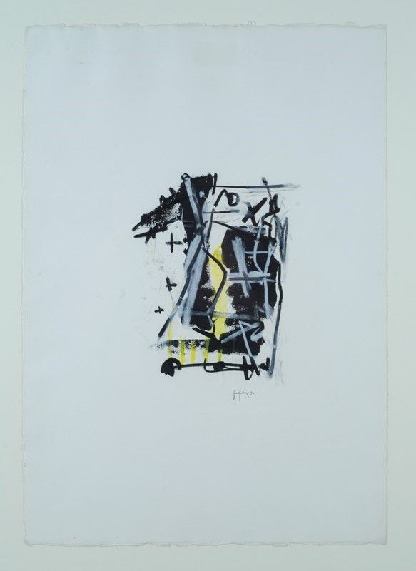 Emilio Vedova : Senza titolo  (1971)  - Tecnica mista su carta - Asta Arte moderna e contemporanea - III - Galleria Pananti Casa d'Aste