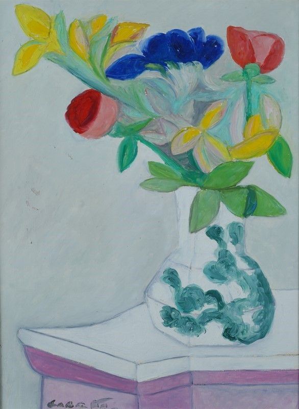 Giuseppe Cesetti - Vaso con fiori