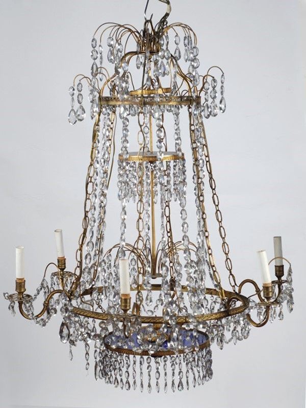 Lampadario a mongolfiera  - Asta ARREDI E OGGETTISTICA - Galleria Pananti Casa d'Aste