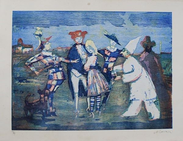 Mino Maccari - Figure Carnevalesche