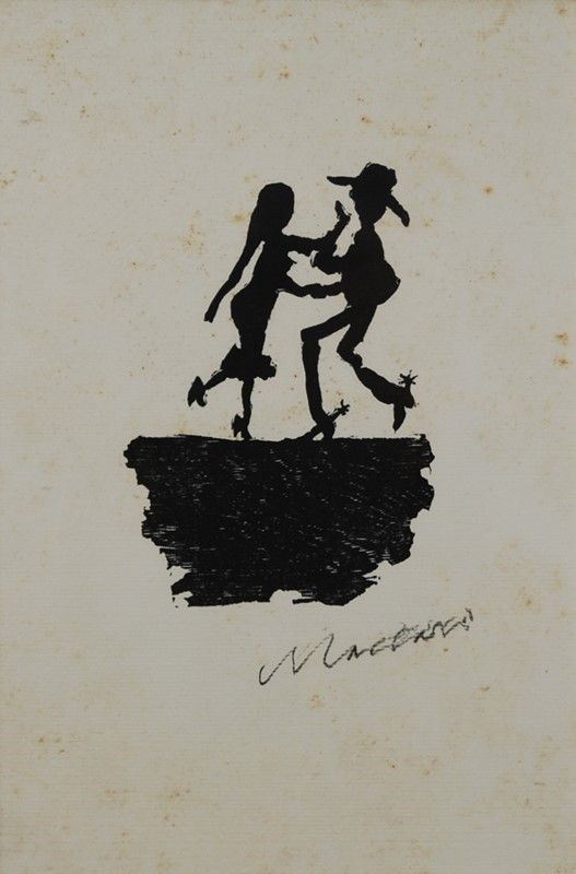 Coppia di figure danzanti