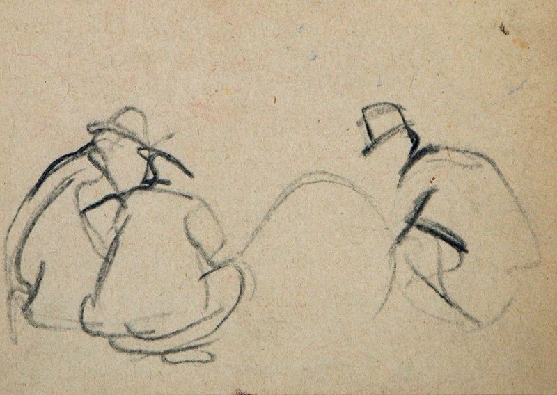 Libro Contenente 27 Disegni Arturo Checchi - "vita di Paese"
