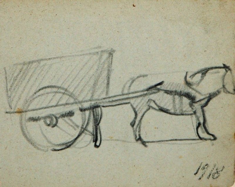 Libro Contenente 27 Disegni Arturo Checchi - "vita di Paese"