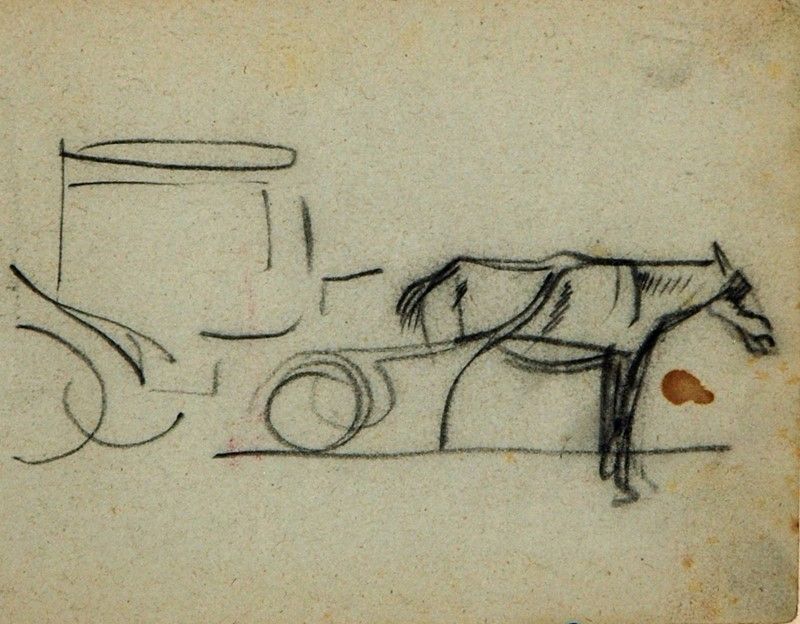 Libro Contenente 27 Disegni Arturo Checchi - "vita di Paese"