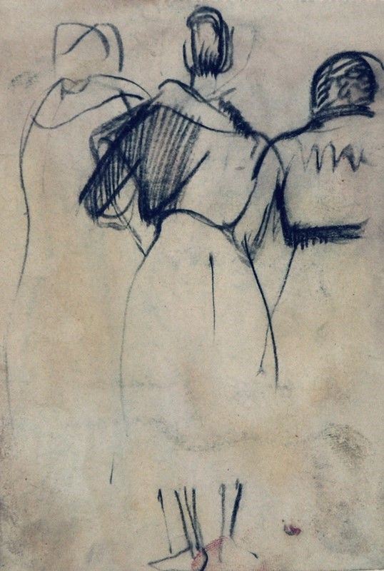 Arturo Checchi - Tre Figure di Spalle