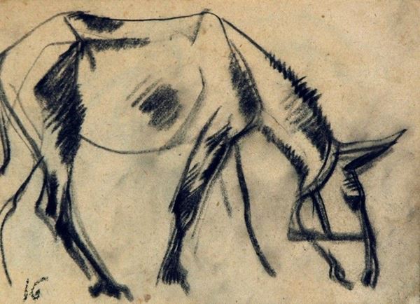 Arturo Checchi : Cavallo  (1916)  - Matita su carta - Asta ARTURO CHECCHI Disegni ed incisioni - Galleria Pananti Casa d'Aste