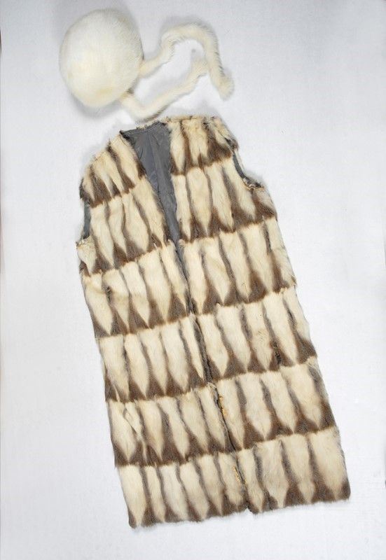 Interno di vaio e Cappello di visone bianco  - Asta PELLICCE - Galleria Pananti Casa d'Aste