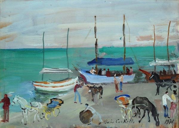 Mario Cortiello - Carrozzelle a Procida