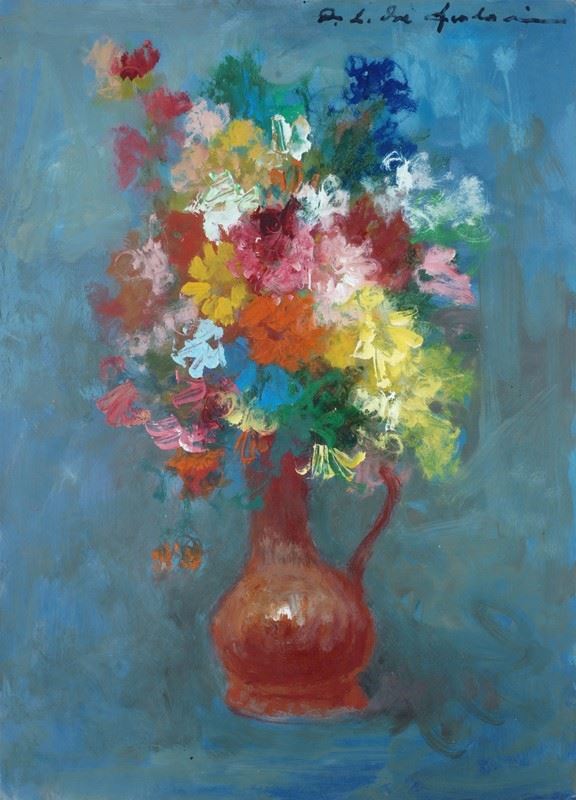 Osman Lorenzo de Scolari - Vaso con fiori