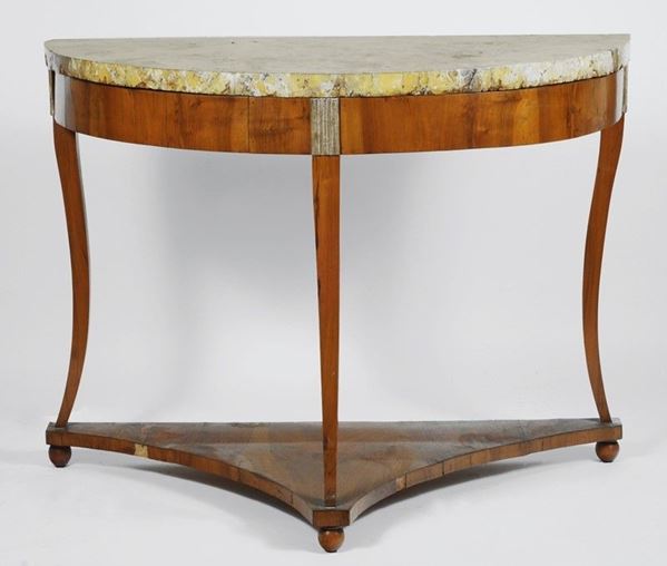 Consolle semicircolare  - Auction FURNISHINGS AND OBJECTS - Galleria Pananti Casa d'Aste