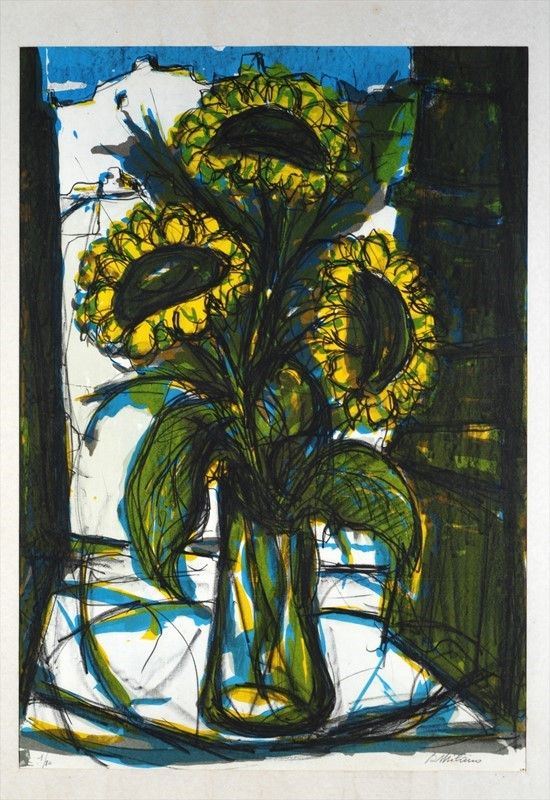 Anonimo, XX sec. : Girasoli  - Auction GRAFICA ED EDIZIONI - Galleria Pananti Casa d'Aste