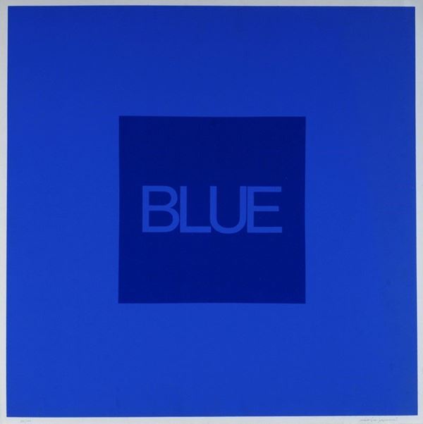 Maurizio Nannucci : Blue  - Serigrafia - Asta GRAFICA ED EDIZIONI - Galleria Pananti Casa d'Aste