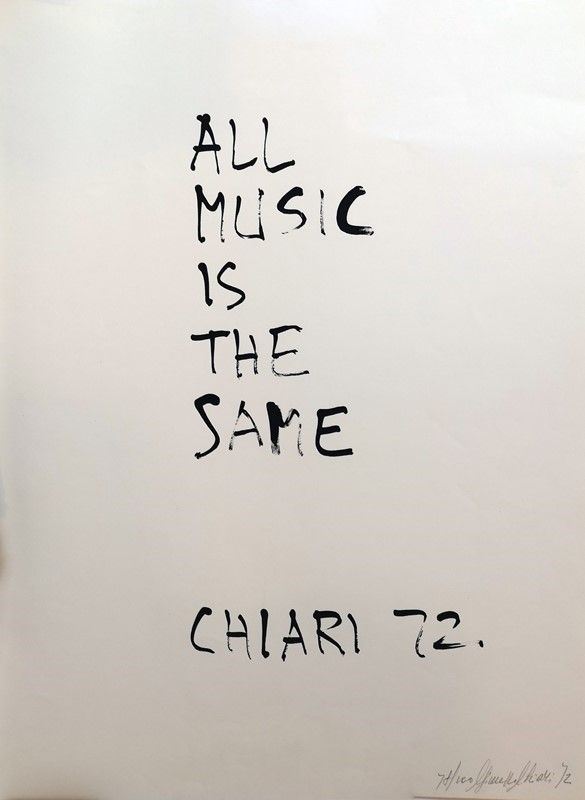 Giuseppe Chiari - All music is the same