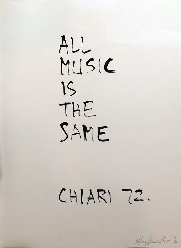 Giuseppe Chiari - All Music Is The Same