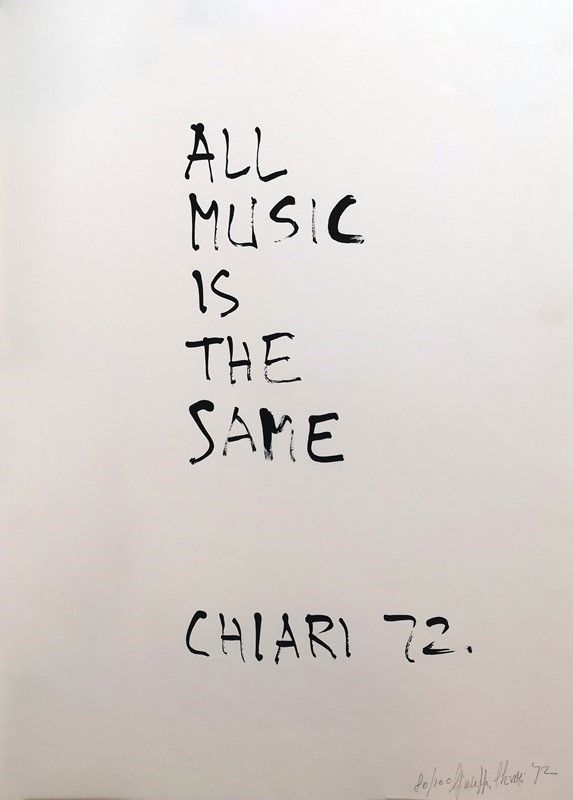 Giuseppe Chiari - All Music Is The Same