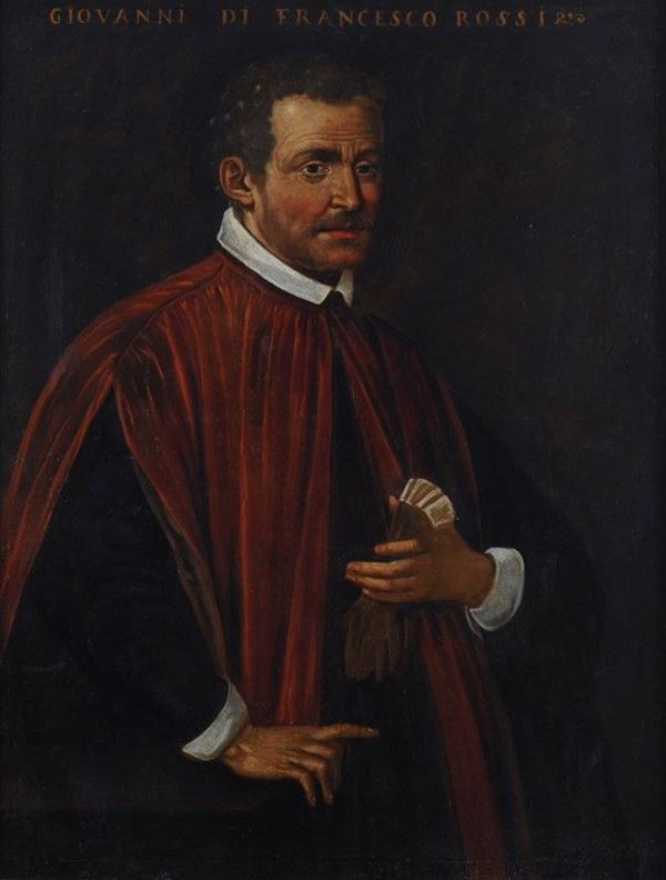 Anonimo, fine XVII sec. : Ritratto di Giovanni di Francesco Rossi  - Olio su tela - Auction STORART - I - Galleria Pananti Casa d'Aste