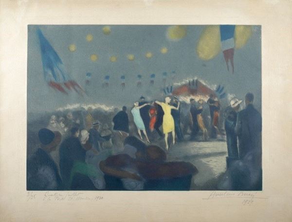 Anselmo Bucci - Ballo a Parigi