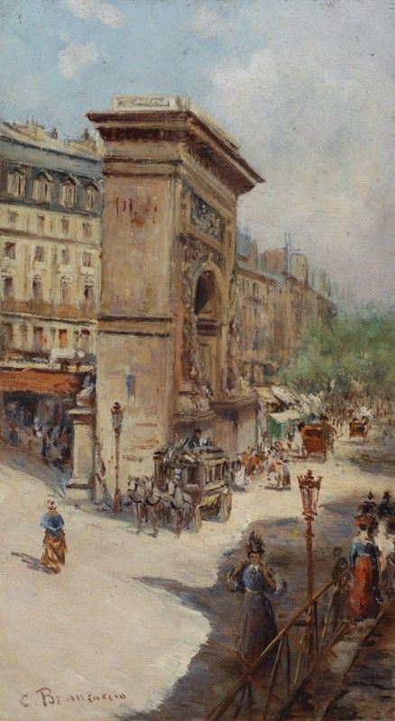 Carlo Brancaccio - Strada con Arco di Trionfo