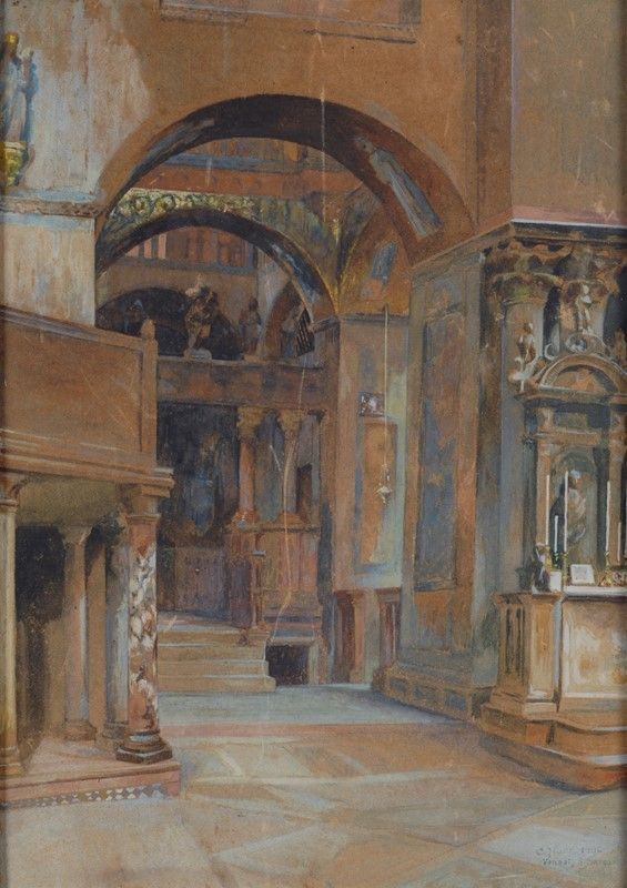 Carl  Horn - Venezia, Interno di San Marco