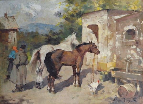 Alessio Issupoff - Contadini e cavalli