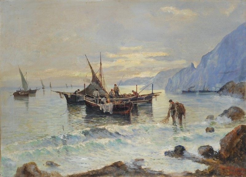 Fausto Pratella - Pescatori a Capri