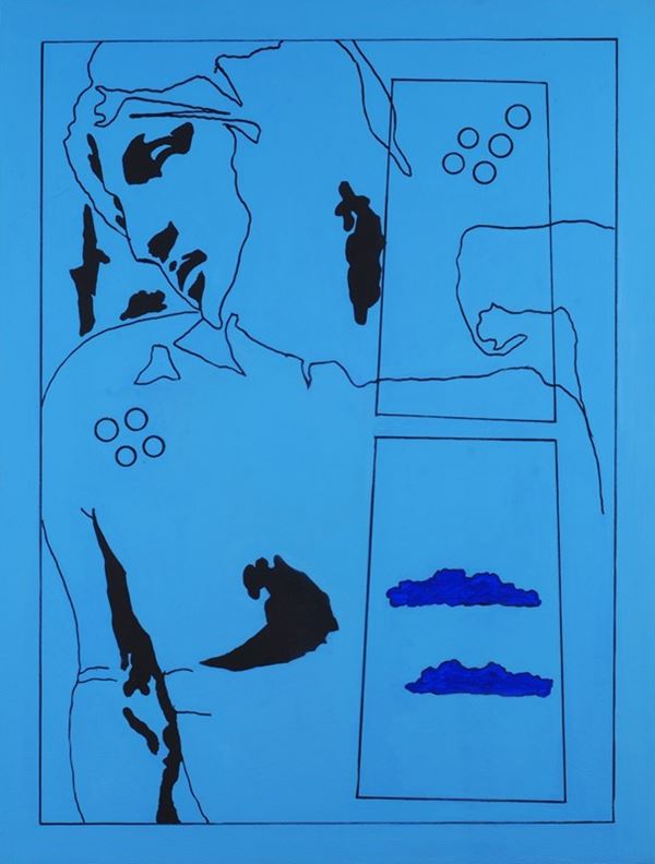 Tano Festa : Da Michelangelo  (1978)  - Acrilico su tela - Asta STORART - ARTE MODERNA E CONTEMPORANEA - IV - Galleria Pananti Casa d'Aste