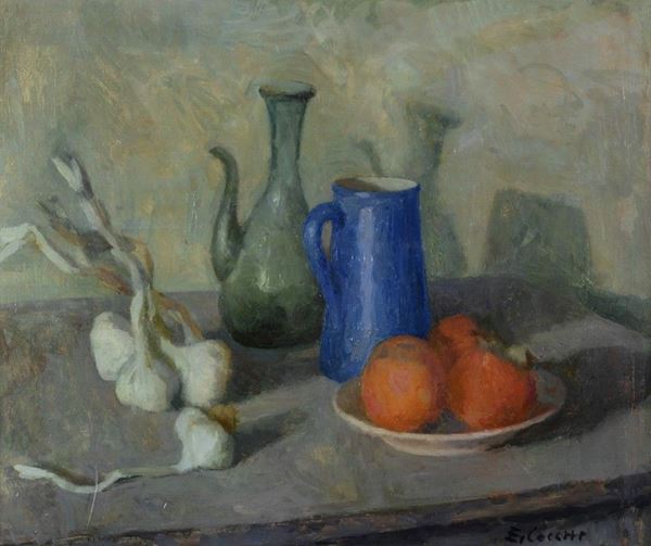 Ennio Cocchi : Natura morta  - Olio su tela - Auction UNA PREZIOSA COLLEZIONE TOSCANA - Galleria Pananti Casa d'Aste