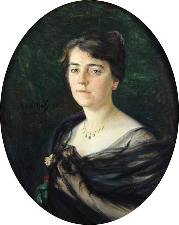 H. Hall - Ritratto di signora