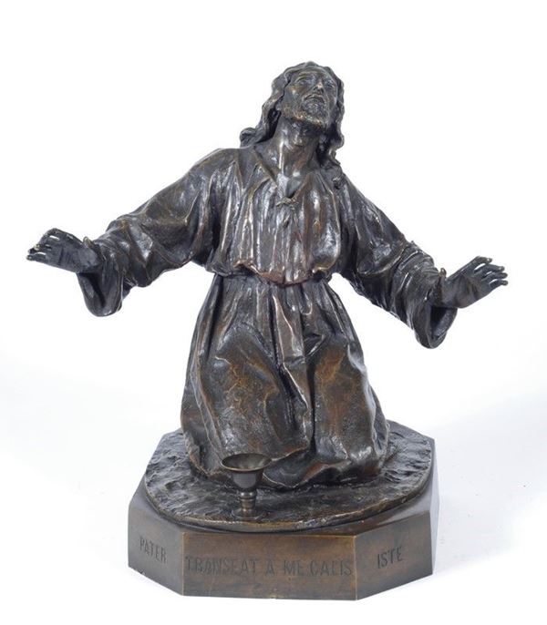Augusto Rivalta : Orazione nell'orto  - Bronzo - Auction ASTA FUORI ASTA - Galleria Pananti Casa d'Aste