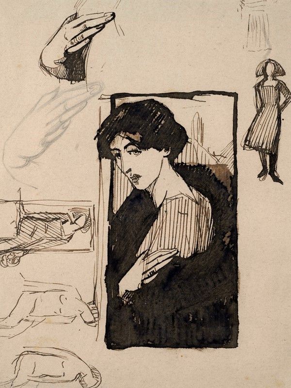 Federigo Angeli - Studio di figura femminile