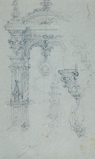 Studio di Bifora del Duomo di Milano
