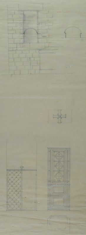 G. Castellucci - Studio per elementi architettonici