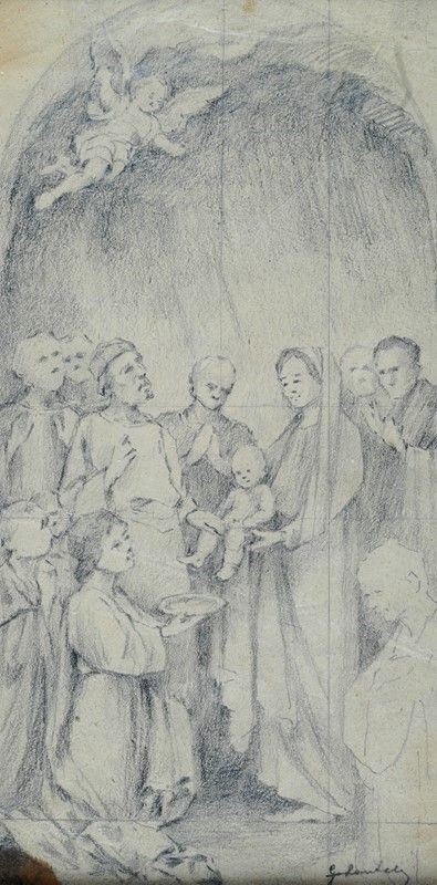 Sacra Famiglia con Santi