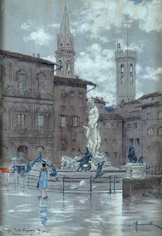 Adolfo Scarselli - Piazza Signoria