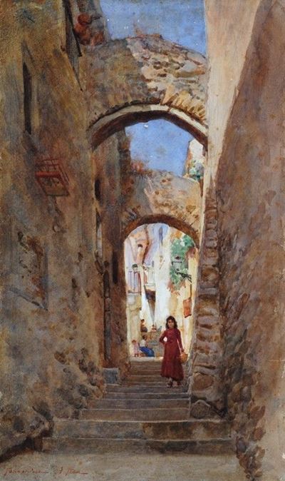 Scalinata a Taormina