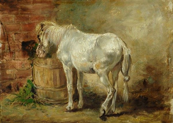 R. Alexander : Cavallino  (1874)  - Oil on cardboard - Auction AUTHORS OF XIX AND XX CENTURY - Galleria Pananti Casa d'Aste