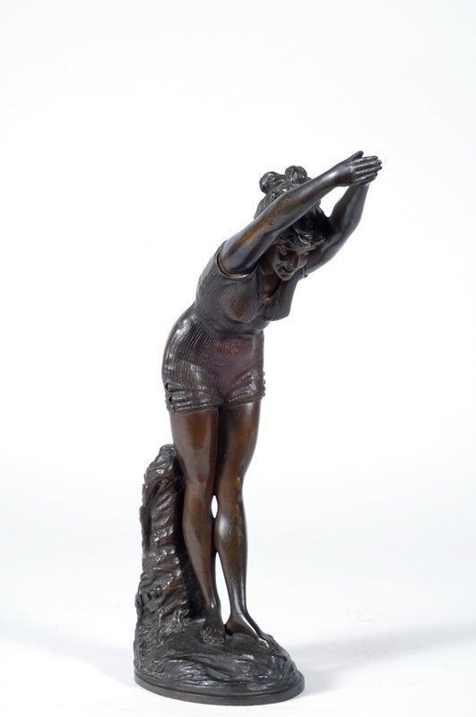 Anonimo, XX sec. : Tuffatrice  - Auction AUTORI DEL XIX E XX SEC - Galleria Pananti Casa d'Aste