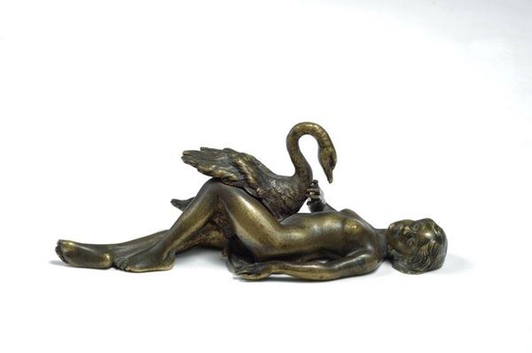 Anonimo, XX sec. : Leda col cigno  - Auction FURNISHINGS AND OBJECTS - Galleria Pananti Casa d'Aste