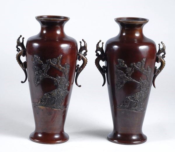 Coppia di vasi  - Auction FURNISHINGS AND OBJECTS - Galleria Pananti Casa d'Aste