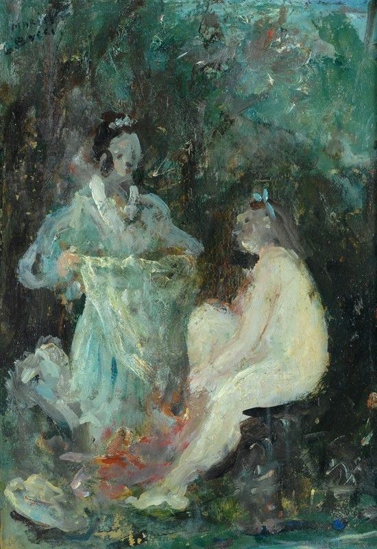 Mario Bucci : Betsabea  - Olio su tela - Auction STORART - UNA PREZIOSA COLLEZIONE TOSCANA - II - Galleria Pananti Casa d'Aste
