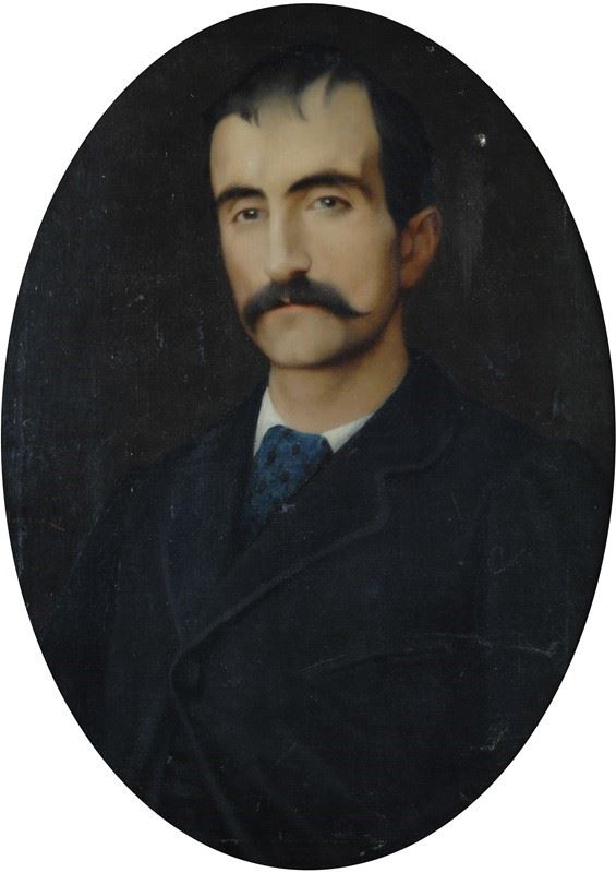 Odoardo Borrani : Ritratto virile  (1893)  - Olio su tela - Auction ASTA FUORI ASTA - Galleria Pananti Casa d'Aste