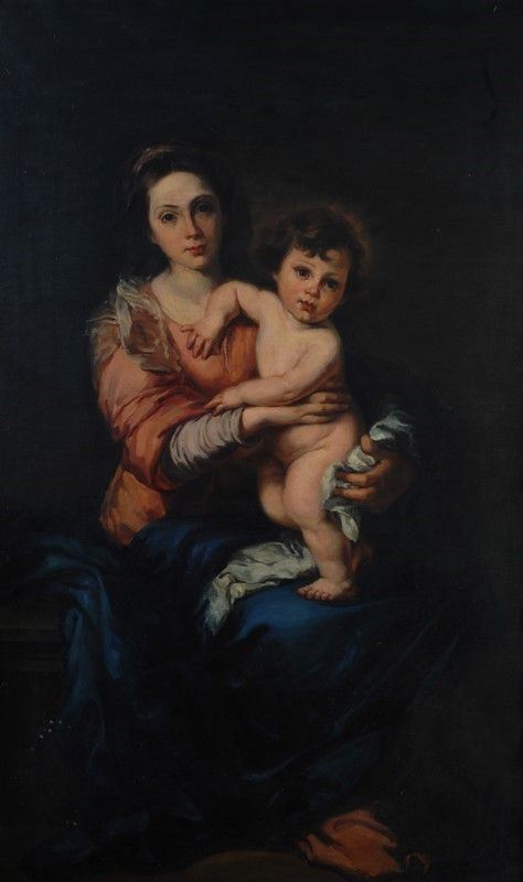 Anonimo, XX sec. - Madonna con Bambino da Murillo