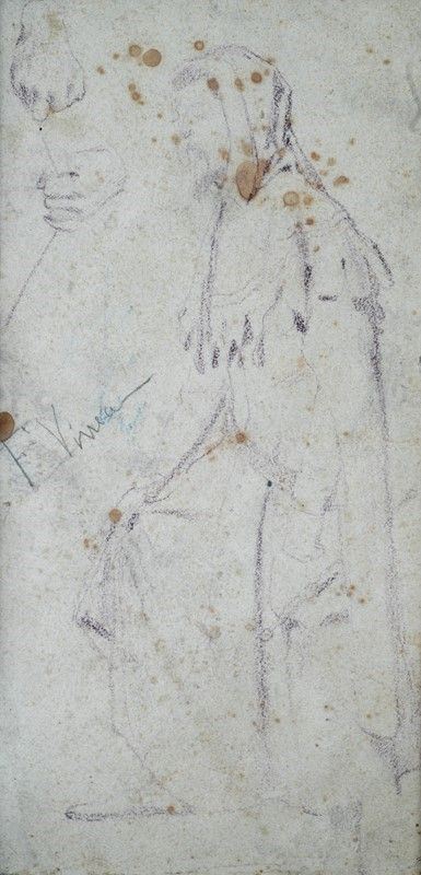 Francesco Vinea : Studio di figura  - Auction AUTORI DEL XIX E XX SEC - Galleria Pananti Casa d'Aste