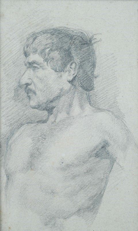 Anonimo, XX sec. : Nudo  - Matita su carta - Auction STORART - UNA PREZIOSA COLLEZIONE TOSCANA - II - Galleria Pananti Casa d'Aste