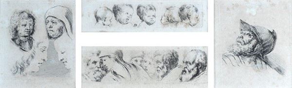 Stefano della Bella : Lotto composto da quattro stampe all'acquaforte  - Auction AUTORI DEL XIX E XX SEC - Galleria Pananti Casa d'Aste