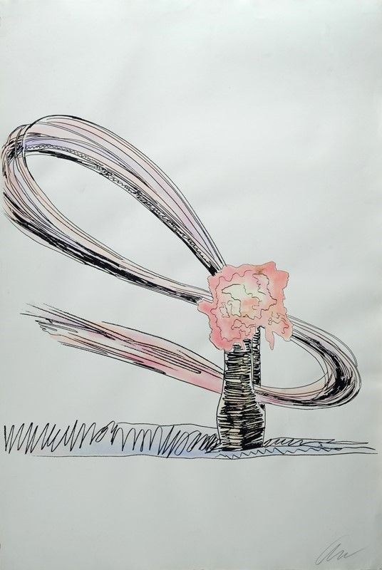 Andy Warhol : Flowers  (1974)  - Litografia acquerellata a mano - Auction Arte Moderna e Contemporanea - III - Galleria Pananti Casa d'Aste