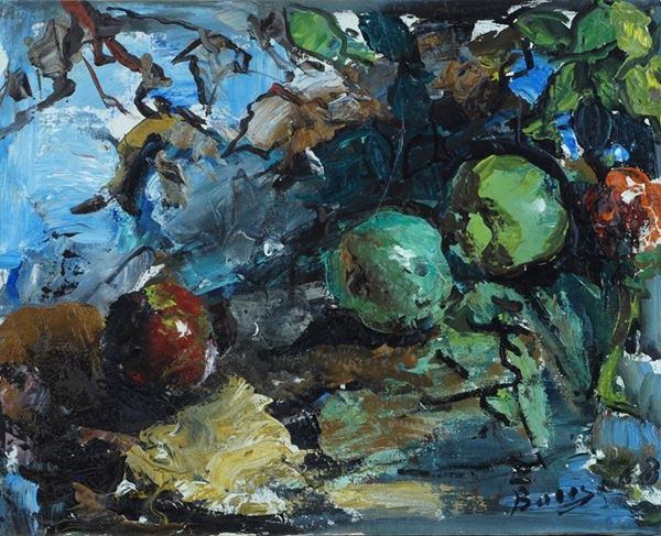 Francesco Bausi : Natura morta  (1968)  - Olio su tela - Asta ARTE MODERNA - Galleria Pananti Casa d'Aste