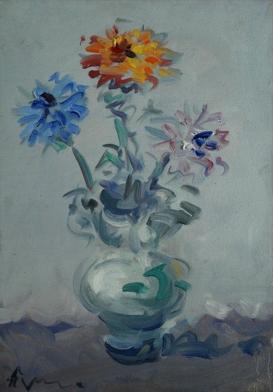 Enzo Pregno - Tre fiori in vaso